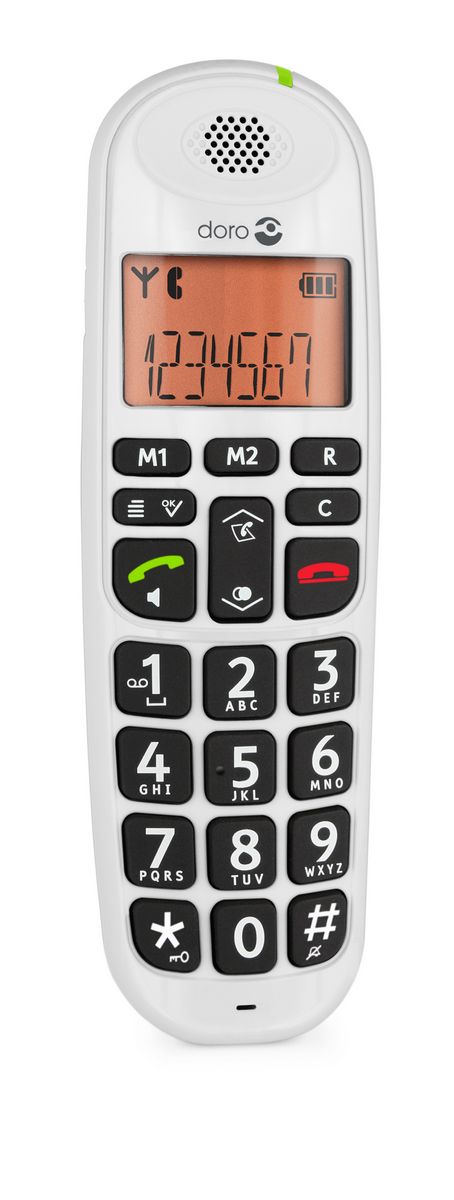 Doro_PhoneEasy_100w_white_handunit_left-3